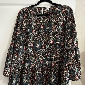 Floral Patterned Women's Top